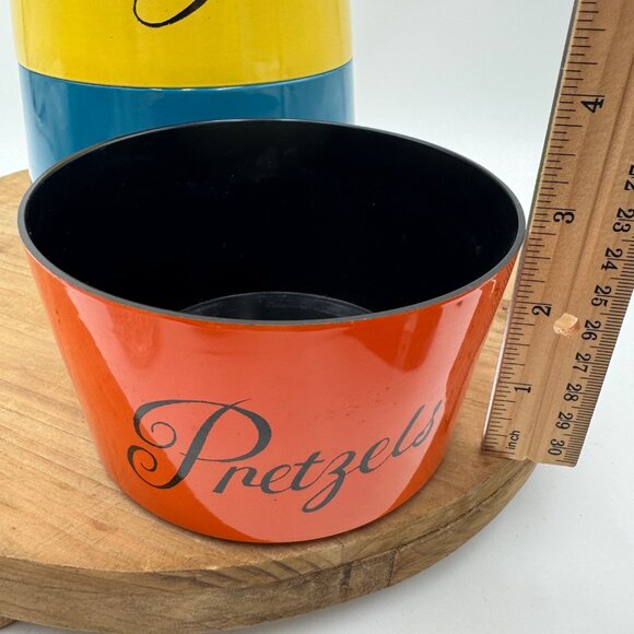 Set of 4 Vintage Nesting Snack Bowl by Nasco popcorn chips pretzels nuts melamin - Picture 11 of 16